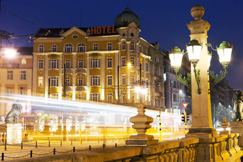 Hotel Front - Evening or Night